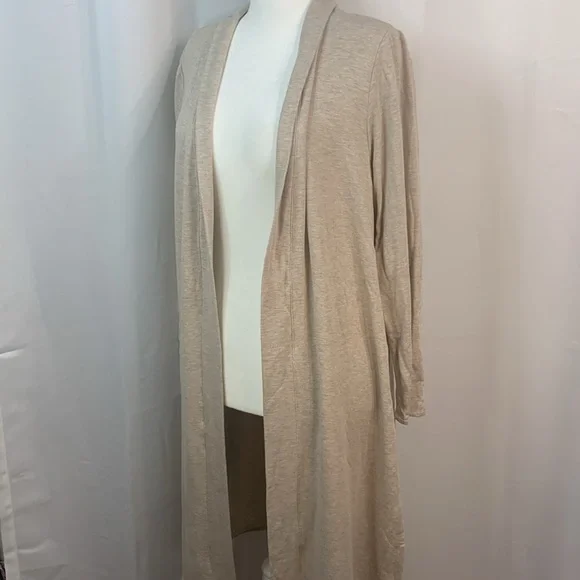 Magaschoni Heathered Oatmeal Modal Duster- NWT - Picture 7 of 17